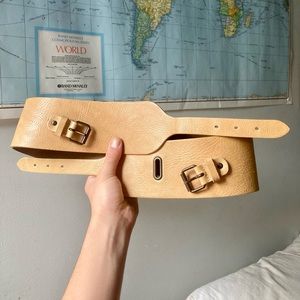 Plein Sud Boho Western Double Buckle Contour Hip Belt